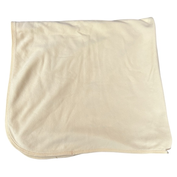 Gerber Baby Blanket Organic Cotton Yellow White Bear Chick Adorable Reversible - Picture 4 of 5